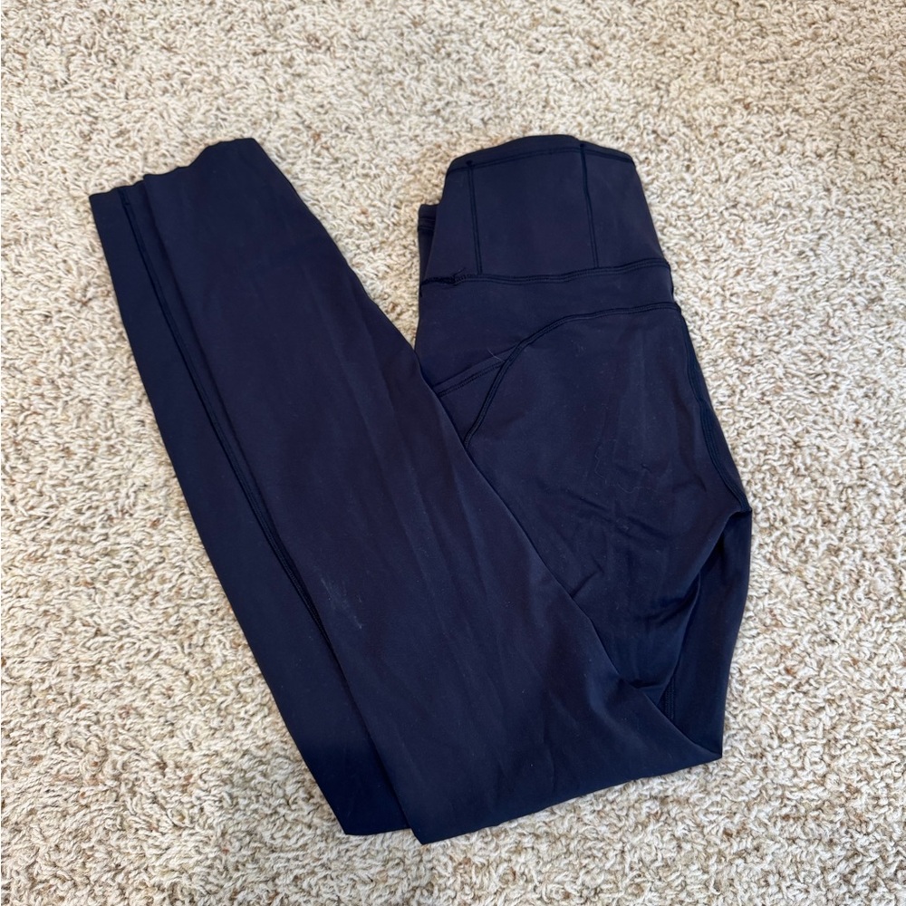 lululemon fast and free Black Leggings 28”